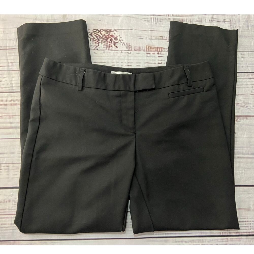 Van Huesen Modern Fit Pants Womens 4 Black Extensible Stretch 25.5 Inseam